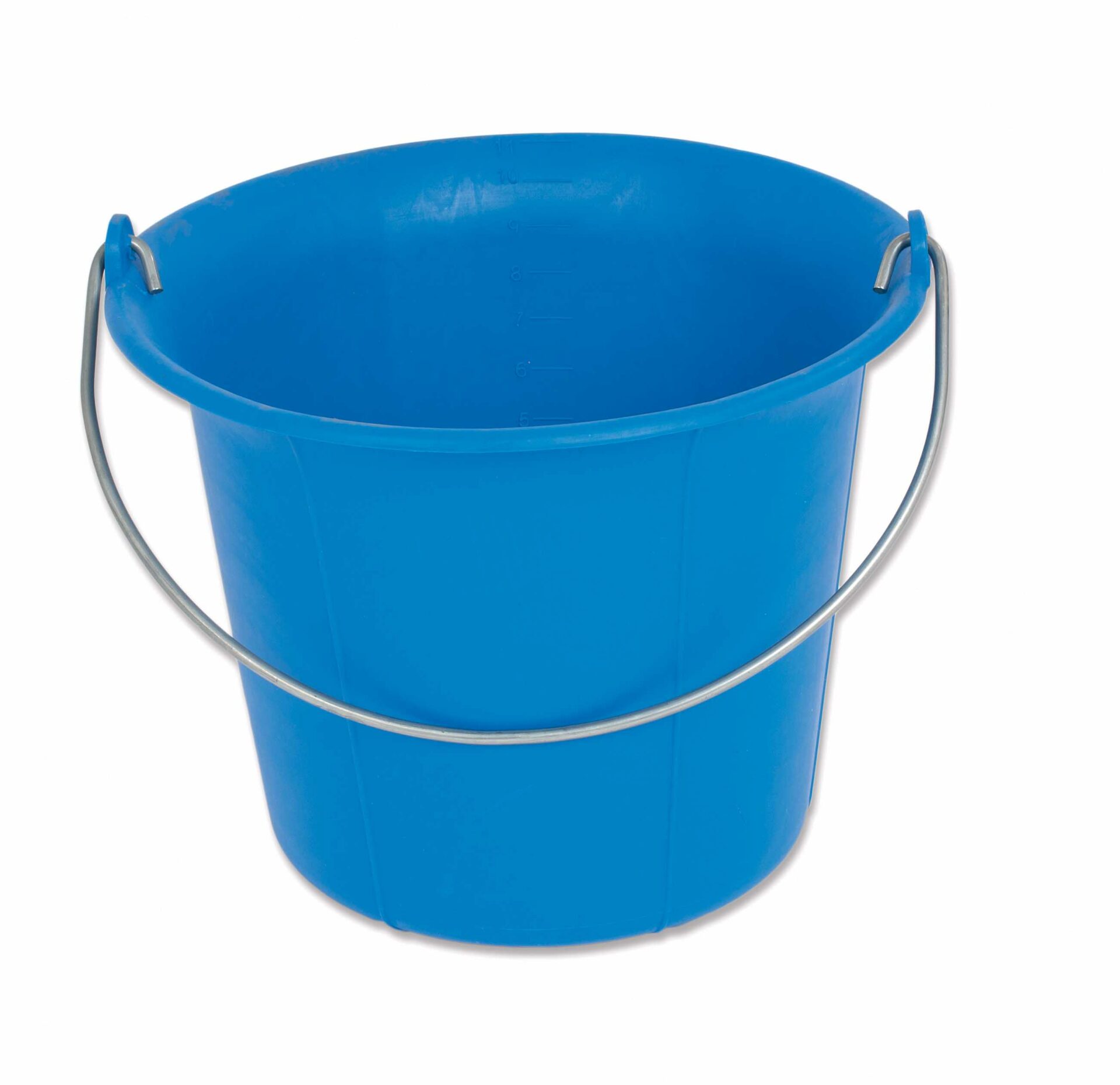 Seau plastique bleu