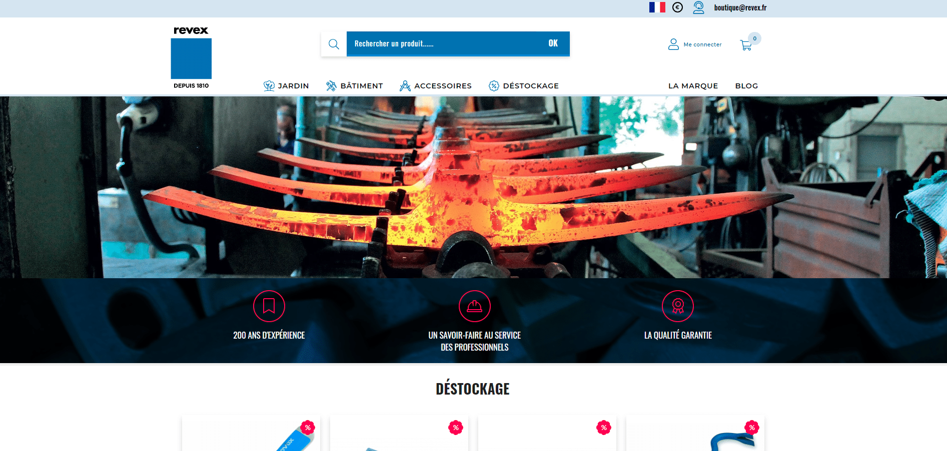 ancienne boutique en ligne de revex