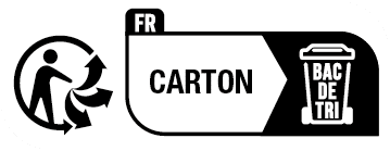 Étiquette info-tri carton
