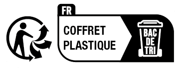 Étiquette info-tri coffret plastique