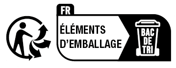 Étiquette info-tri élements d'emballage