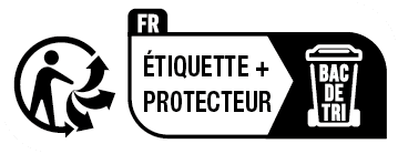 Étiquette info-tri étiquette et protecteur