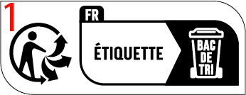 Étiquette info-tri variante 1
